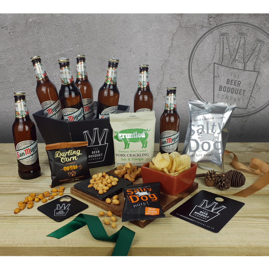 San Miguel Bouquet Contents - The Perfect Gift from The Beer Bouquet Company